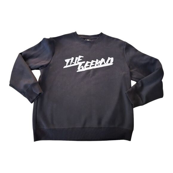 The Weeknd x H&M XO Sweater SZ L Black White Pullover Sweatshirt Jumper - Picture 1 of 5
